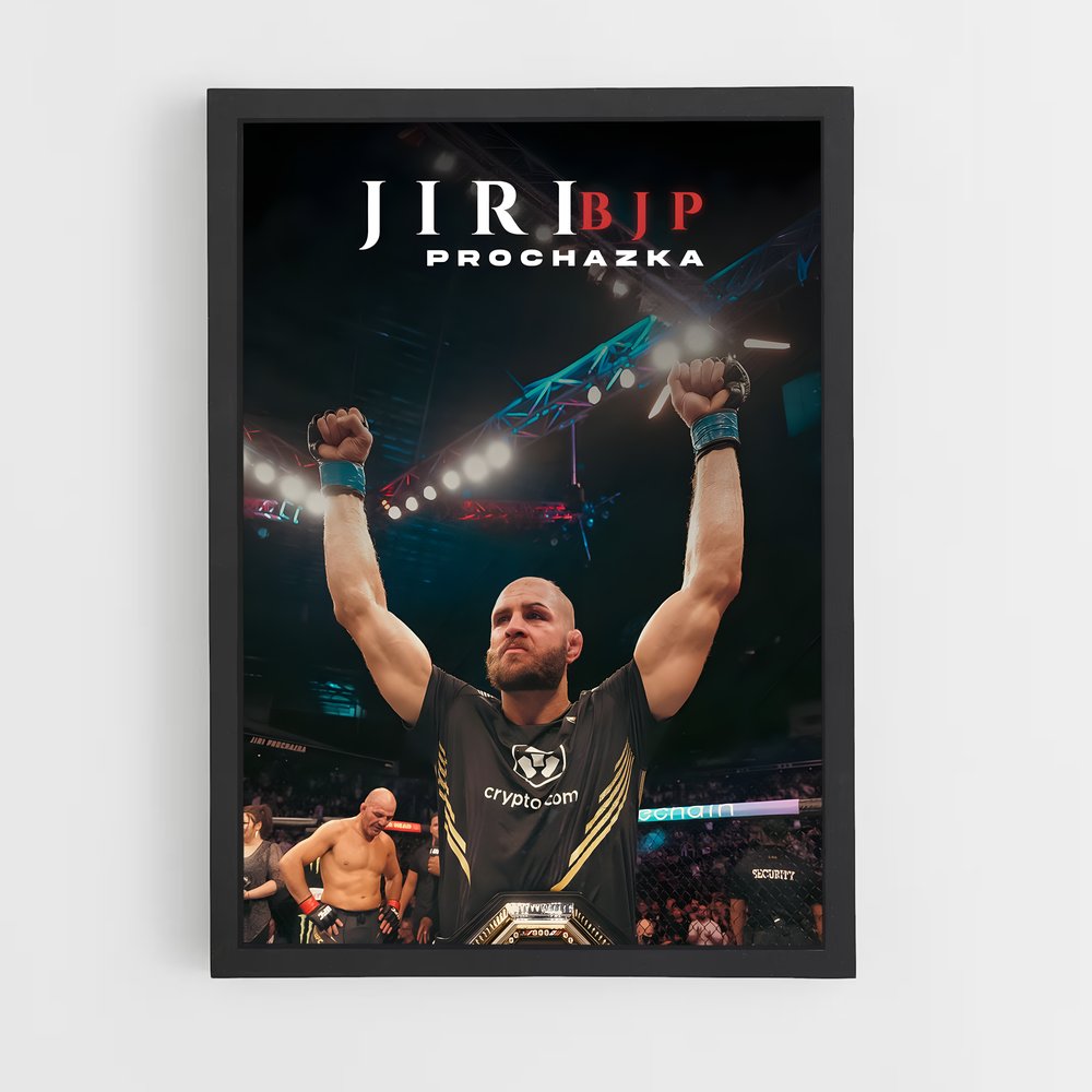Poster Jiri's Octagon Glory – affiche MMA (vue 2)